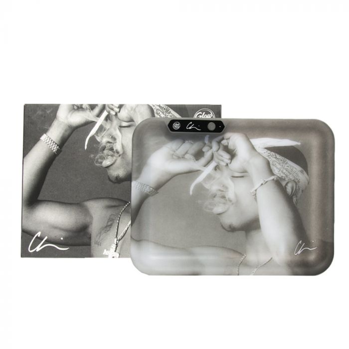 Glow Tray California Love LED rolling tray with gift box