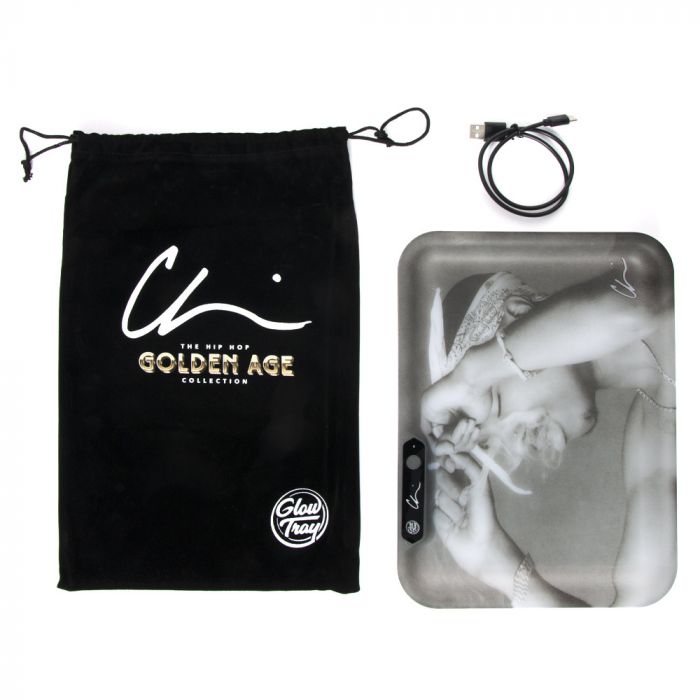 Glow Tray California Love tray with carry bag and USB-C cable