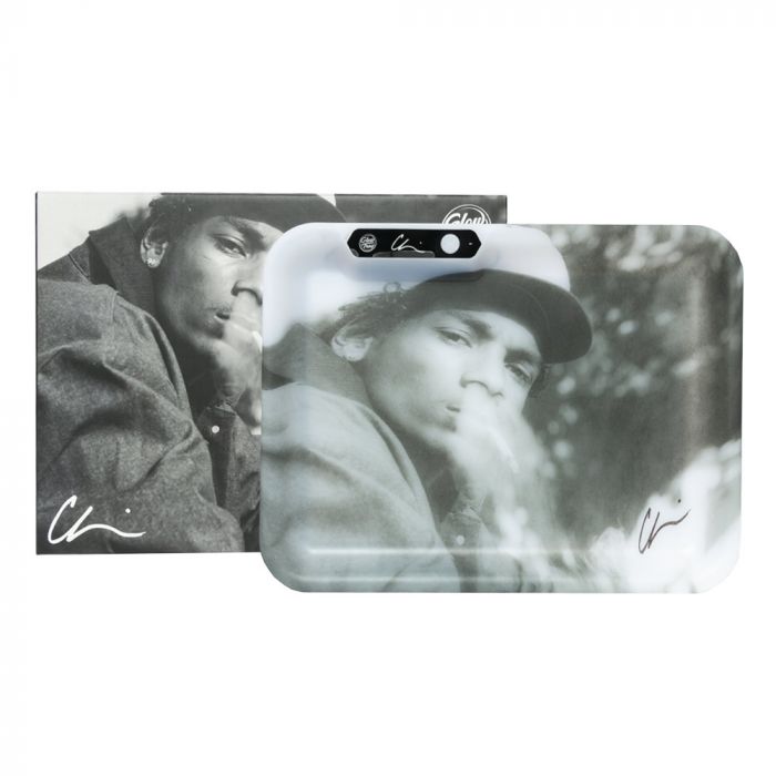 Glow Tray The Pound LED rolling tray with gift box