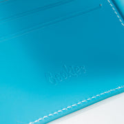 Cookies Leather Monogram Embossed Billfold Wallet in Cookies Blue, fourth view