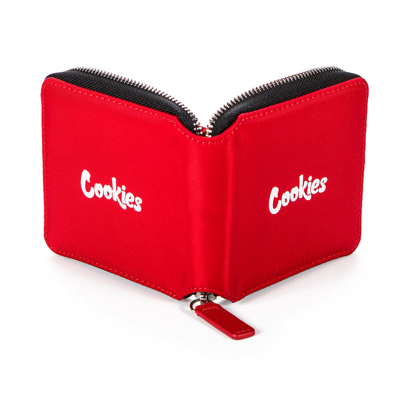 Cookies Luxe Zipper Wallet in red, second view