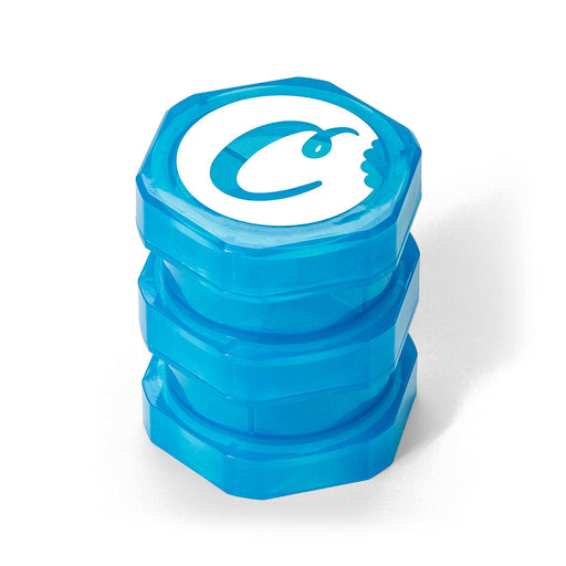 Cookies V2 Large stackable child-resistant storage jar in Cookies Blue
