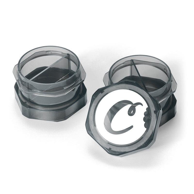 Cookies V2 Large stackable child-resistant storage jar in Smoke