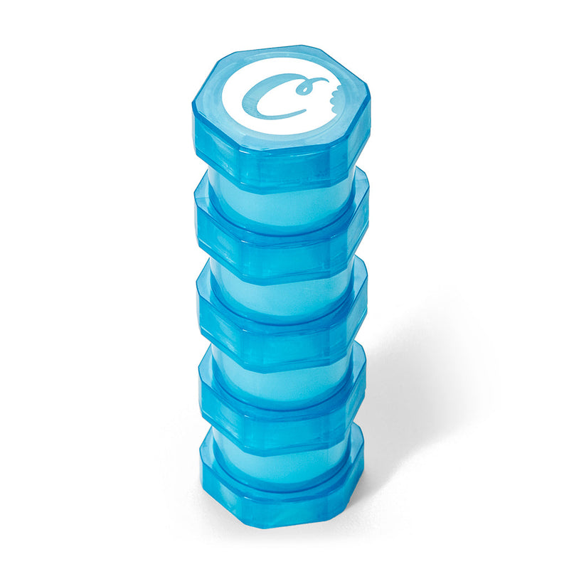 Cookies V2 Mini stackable child-resistant storage jar in Cookies Blue