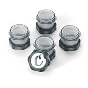 Cookies V2 Mini stackable child-resistant storage jar in Smoke