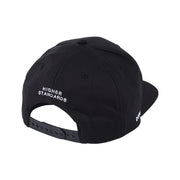 Higher Standards Dope snapback hat — back with Higher Standards script and snapback closure