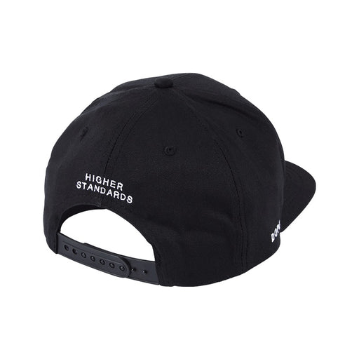 Higher Standards Dope snapback hat — back with Higher Standards script and snapback closure