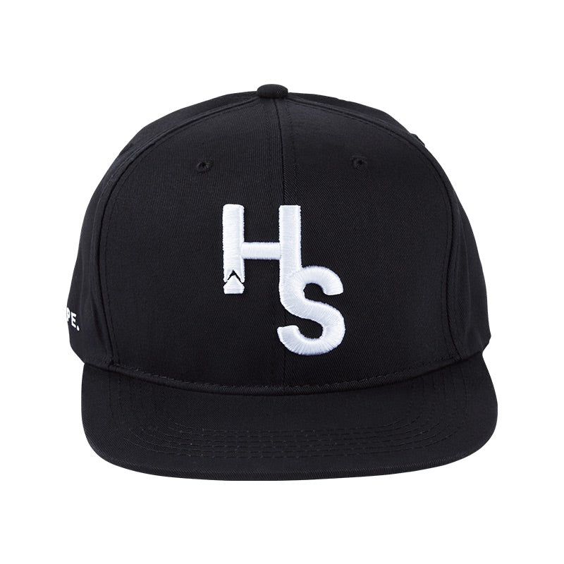Higher Standards Dope snapback hat — front with white embroidered HS logo