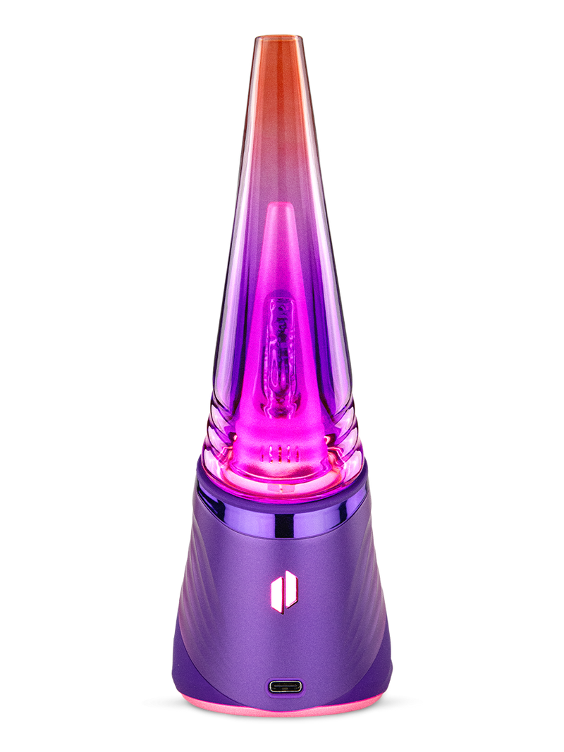 Puffco Peak Pro 3DXL Plasma back view lit with LED glow