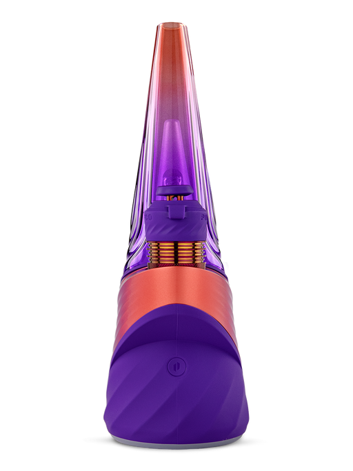 Puffco Peak Pro 3DXL Plasma limited edition smart dab rig front view with violet to ember finish