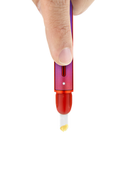 Puffco Hot Knife Plasma limited edition held in hand loading concentrate