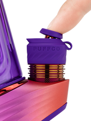 Puffco Peak Pro 3DXL Plasma XL Joystick Cap with finger showing 360 degree directional airflow control